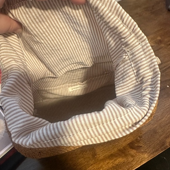 Anthropologie Brown Woven Tote - Picture 4 of 4